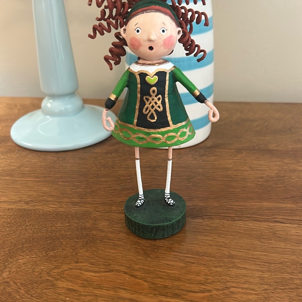 Charming Lori Mitchell Green Irish Dancer Figurine